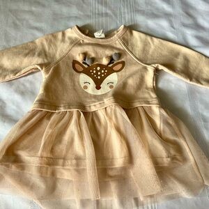 Girls H&M beige dress size 9mths